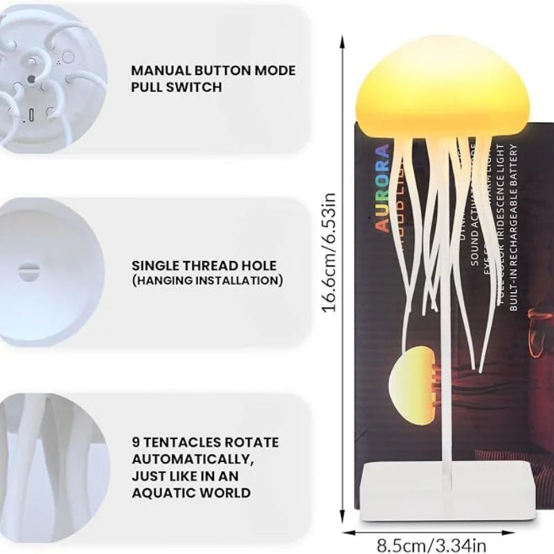 LED Jellyfish Lamp RGB Mood Light YMDS