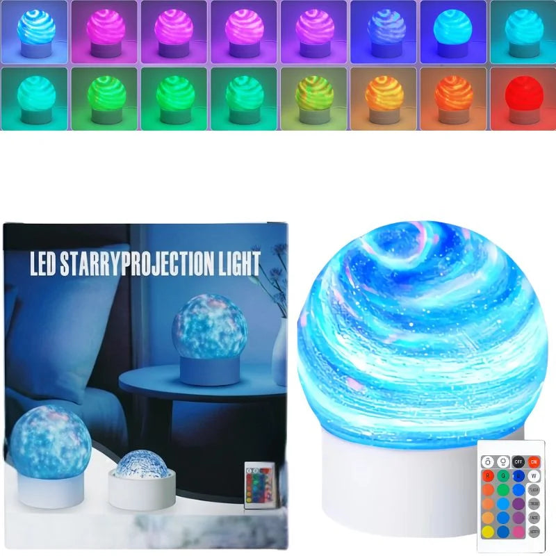 2-in-1 Ocean Wave Projector Light &amp; Northern Aurora Lamp YMDS