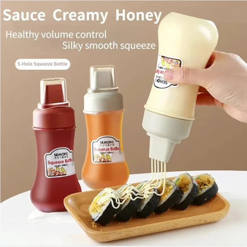 5 Hole Squeeze Sauce Bottle YMDS