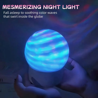 2-in-1 Ocean Wave Projector Light &amp; Northern Aurora Lamp