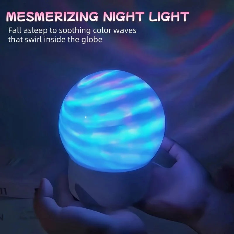 2-in-1 Ocean Wave Projector Light &amp; Northern Aurora Lamp YMDS
