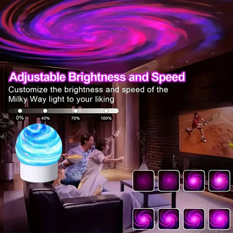 2-in-1 Ocean Wave Projector Light &amp; Northern Aurora Lamp YMDS