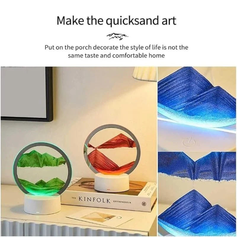 3D Moving Sand Art LED Lamp YMDS