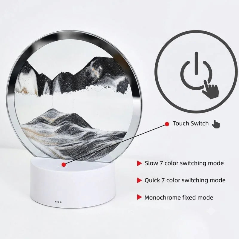 3D Moving Sand Art LED Lamp YMDS