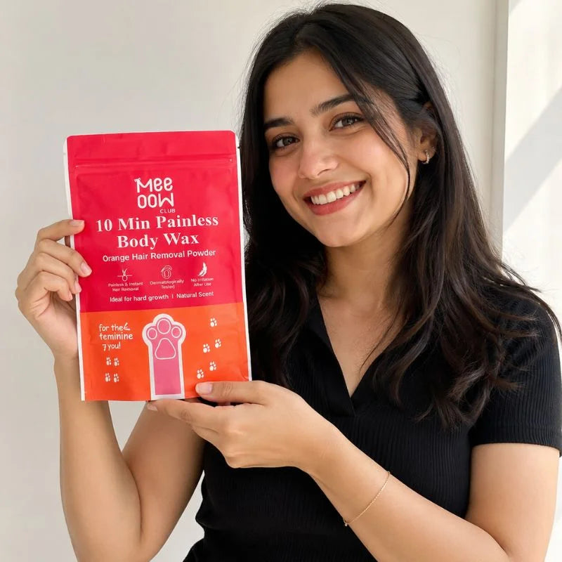 Meow Club 10-Min Painless Body Wax Powder with Spoon YMDS
