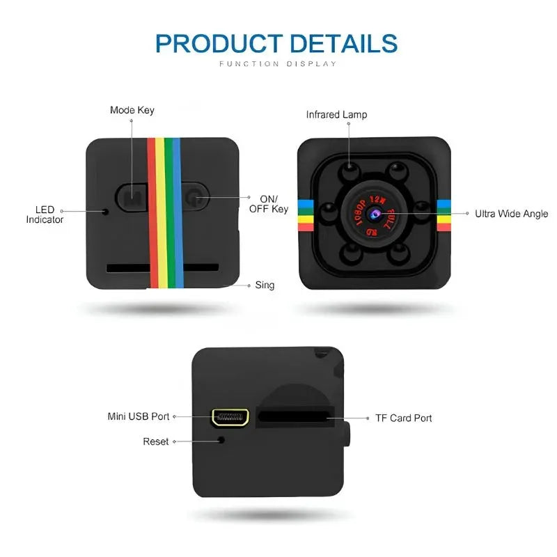 SQ11 Mini Camera HD 1080P ARDS