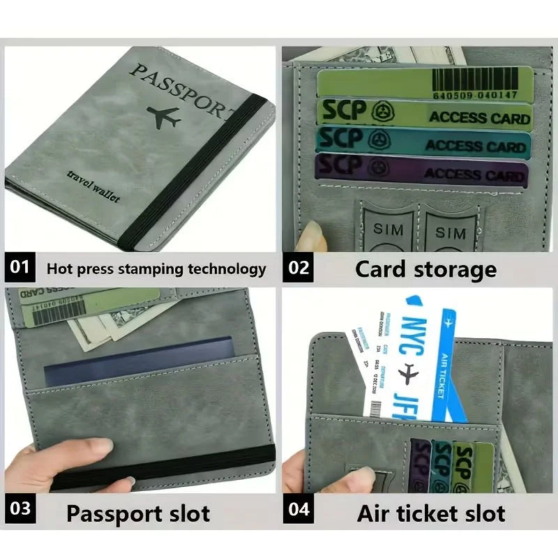 RFID Blocking Passport Wallet YMDS