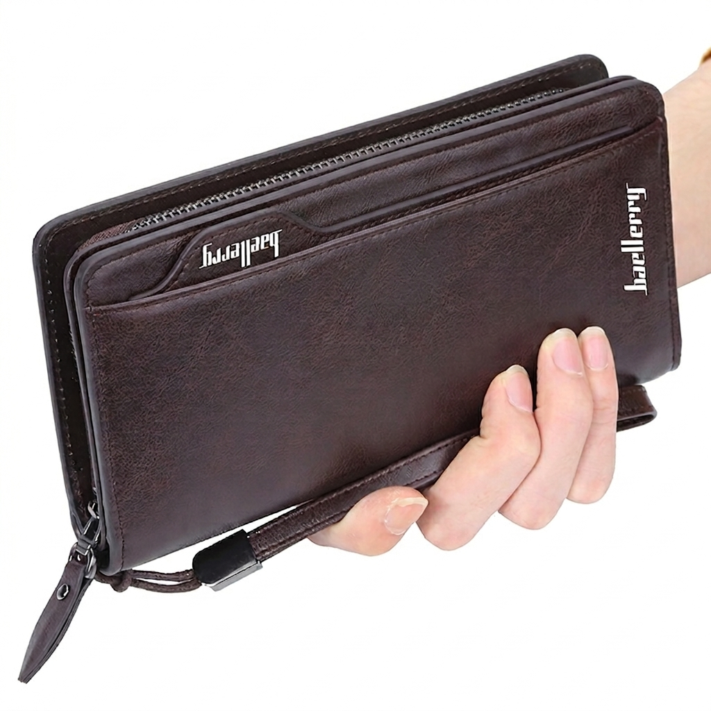 Balebaily Long Wallet for Men &amp; Women with Zipper Pocket HHC