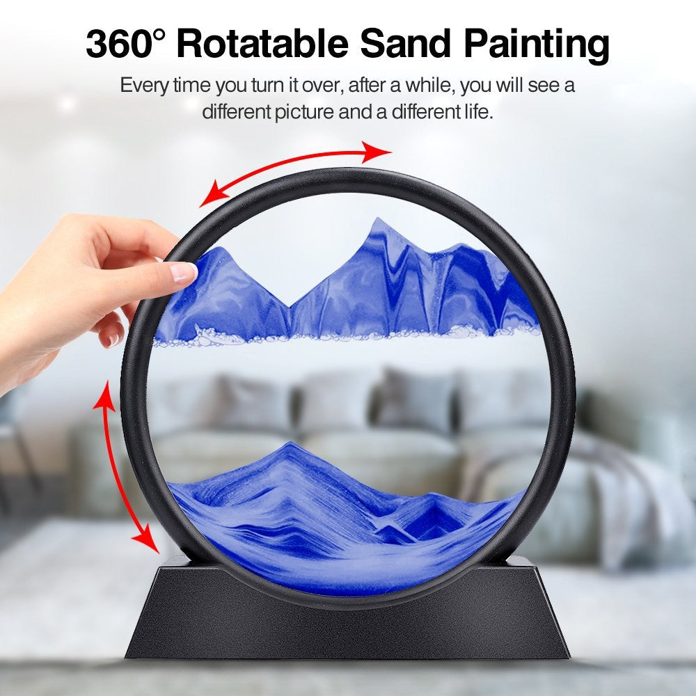 3D Moving Sand Art Hourglass ARDS