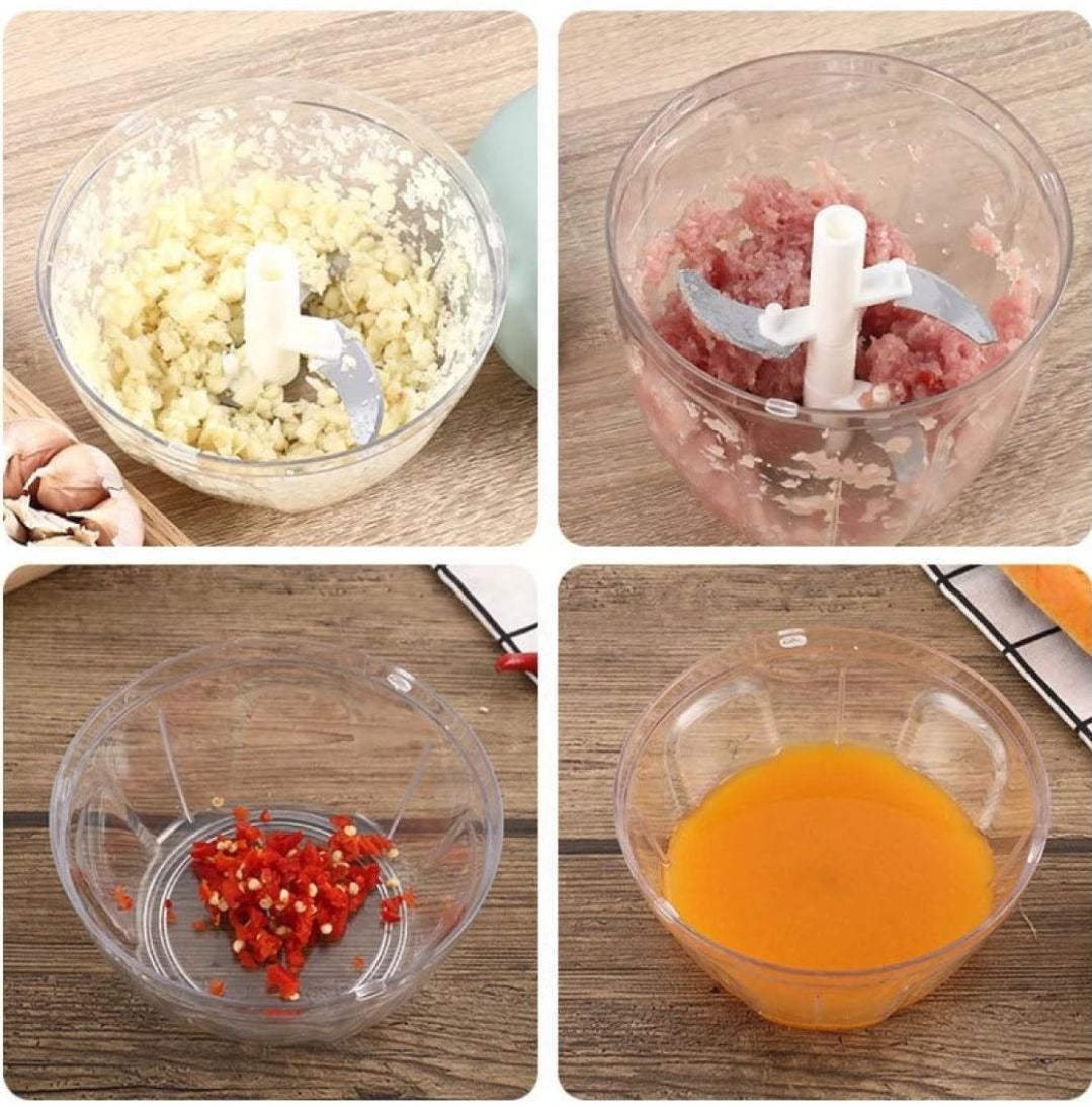 5 Blades Manual Vegetable Chopper Cutter Hand Pull Food Chopper ARDS