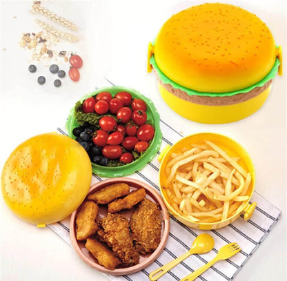 Burger-Shaped School Tiffin Box ARDS