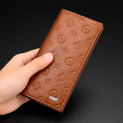 Monogram Luxe Long Wallet – Zip Around Purse with 14 Card Slots HHC