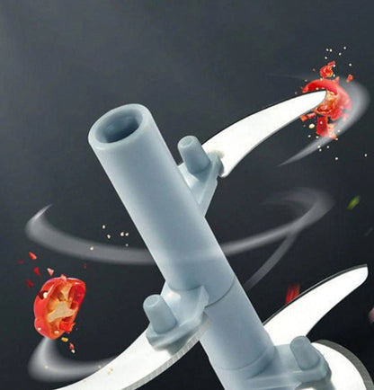 5 Blades Manual Vegetable Chopper Cutter Hand Pull Food Chopper ARDS