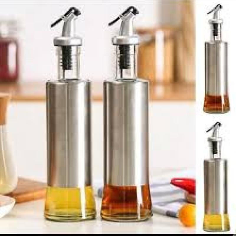 Steel Case Nozzle Glass Oil Bottle 300ml ARDS