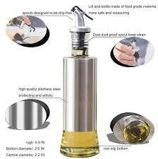 Steel Case Nozzle Glass Oil Bottle 300ml ARDS