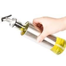 Steel Case Nozzle Glass Oil Bottle 300ml ARDS