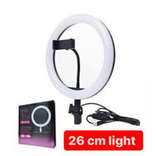 26cm LED Ring Light for Camera &amp; Phone – Single Color