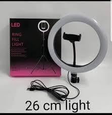 26cm LED Ring Light for Camera &amp; Phone – Single Color ARDS