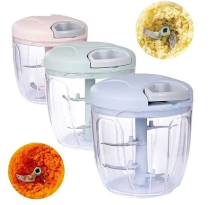 5 Blades Manual Vegetable Chopper Cutter Hand Pull Food Chopper ARDS