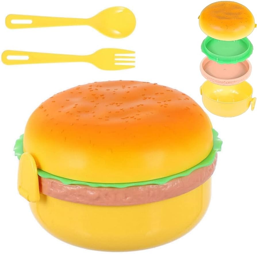 Burger-Shaped School Tiffin Box ARDS