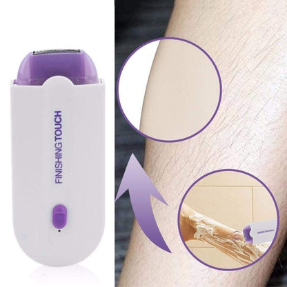 YES Finishing Touch USB Rechargeable 2 in 1 Instant Painless Hair Removal Machine for Men Women Legs Arm Face Body