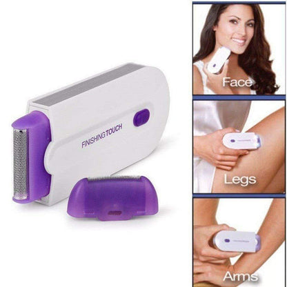 YES Finishing Touch USB Rechargeable 2 in 1 Instant Painless Hair Removal Machine for Men Women Legs Arm Face Body