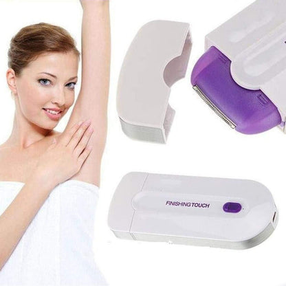 YES Finishing Touch USB Rechargeable 2 in 1 Instant Painless Hair Removal Machine for Men Women Legs Arm Face Body