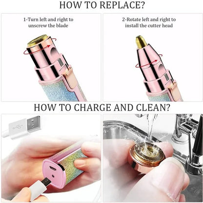 2in1 Electric Eyebrow Trimmer and Shaver
