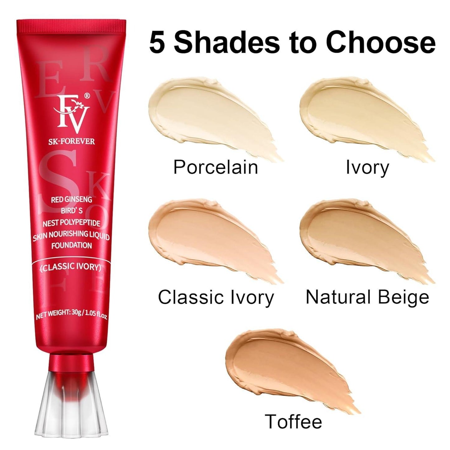 FV Liquid Foundation Oil control Waterproof Hydrating Makeup Base Cream