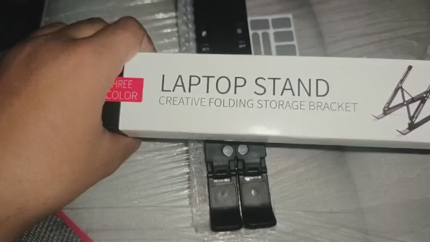 Portable &amp; Foldable Aluminum Laptop Stand - Black