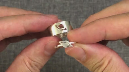 Planet Saturn Promise Couple Rings