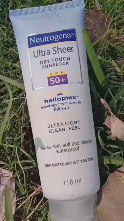 Neutrogena Ultra Sheer Sunblock