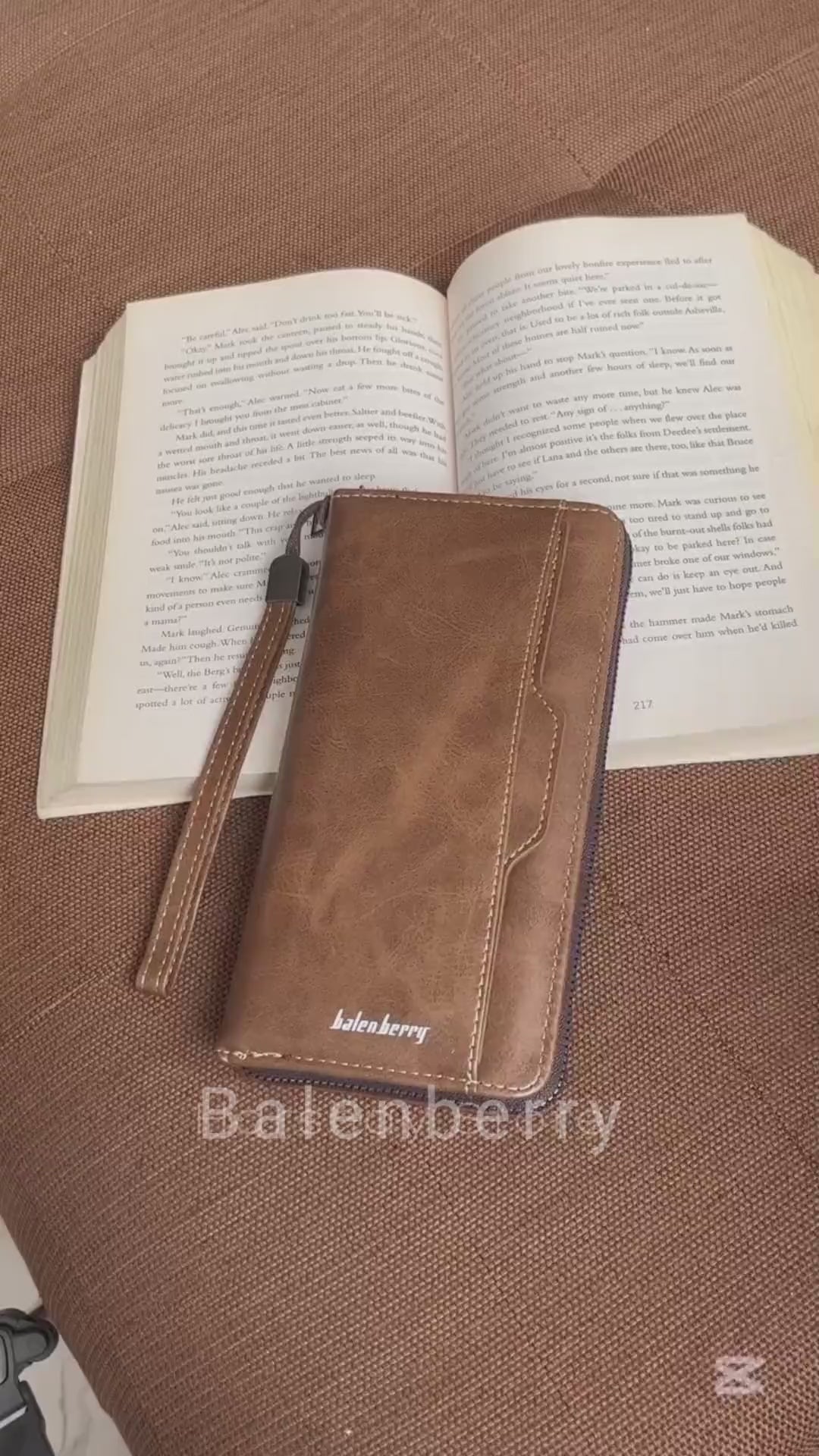 Balebaily Long Wallet for Men &amp; Women with Zipper Pocket