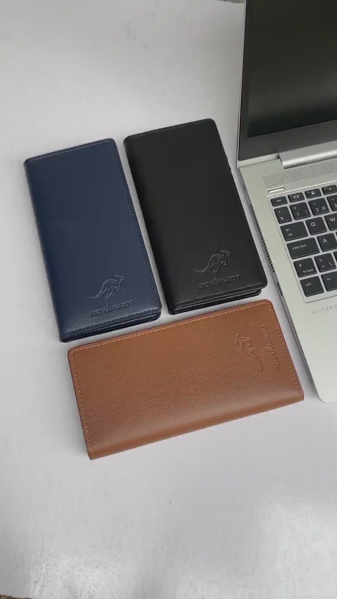Kangaroo Long Bifold Wallet with RFID Protection – Slim Stylish Wallet for Men &amp; Women