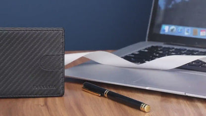 RFID Money Clip Card Holder – Slim Wallet with 12 Card Slots