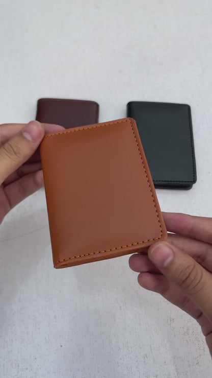 WAGLOK Korean Style Compact PU Leather Wallet for Men &amp; Women