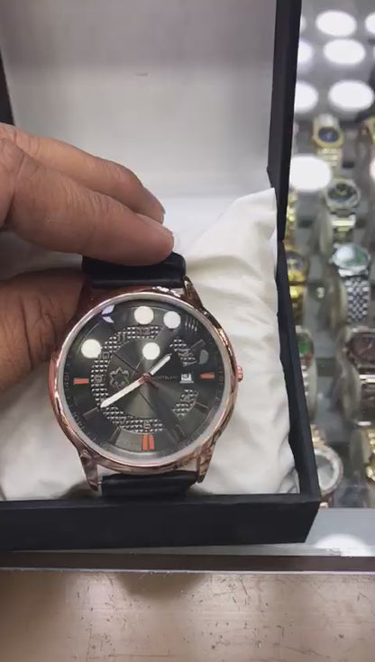 MontBlanc 0817A Men’s Luxury Watch – Premium Leather Strap