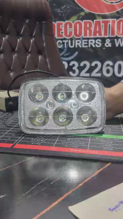 XBT-06 LED Fog Light High Motorcycle Square Headlight