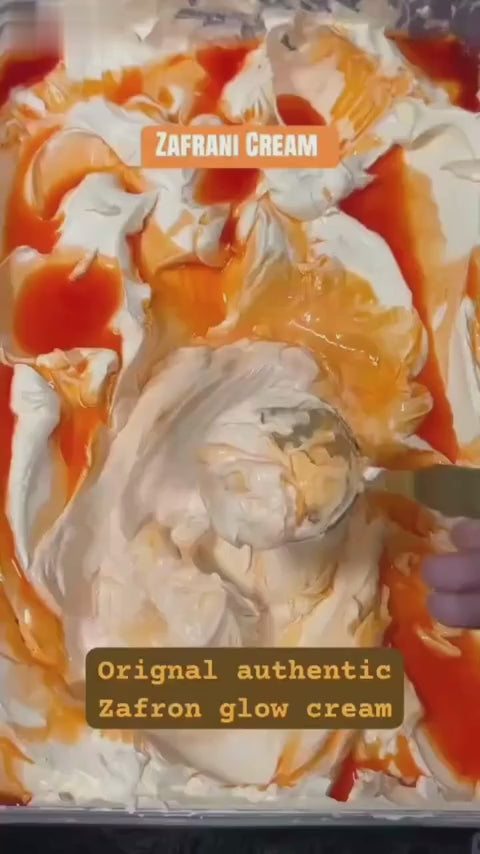 Load video: Zafrani Beauty Cream with Saffron &amp; Milk Protein – 500g