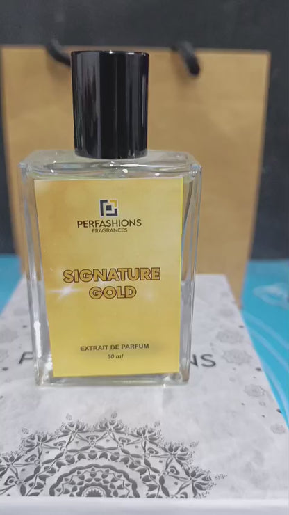 Signature Gold – Woody Amber Extrait de Parfum for Men – 50ml
