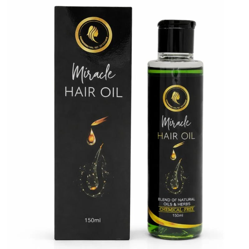 Miracle Herbal Hair Oil 150ml | Hair Growth, Strengthening & Shine Formula YMDS