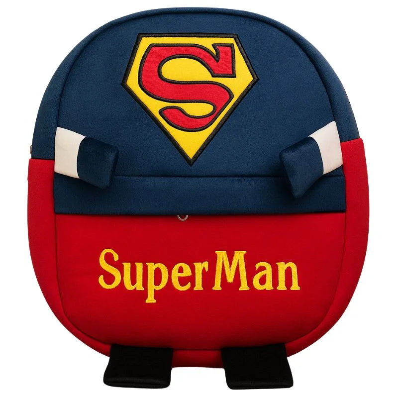 Cute Plush Superman Character Backpack YMDS