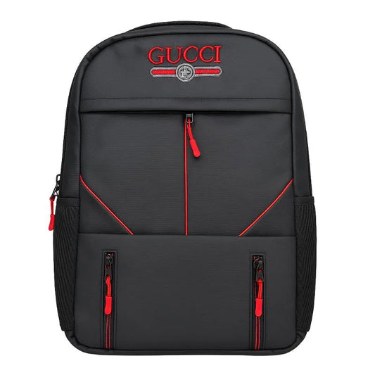 Business Daypack with Laptop Compartment | Black & Red YMDS