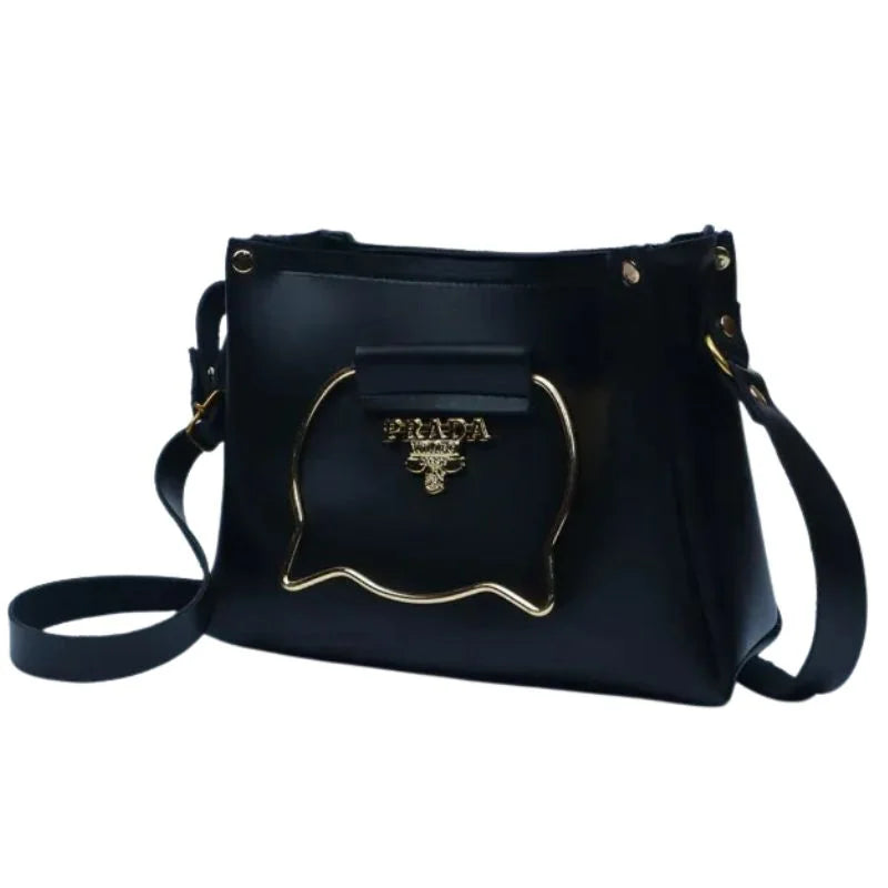 Black Elegant Cat Handle Handbag for Girls & Ladies YMDS