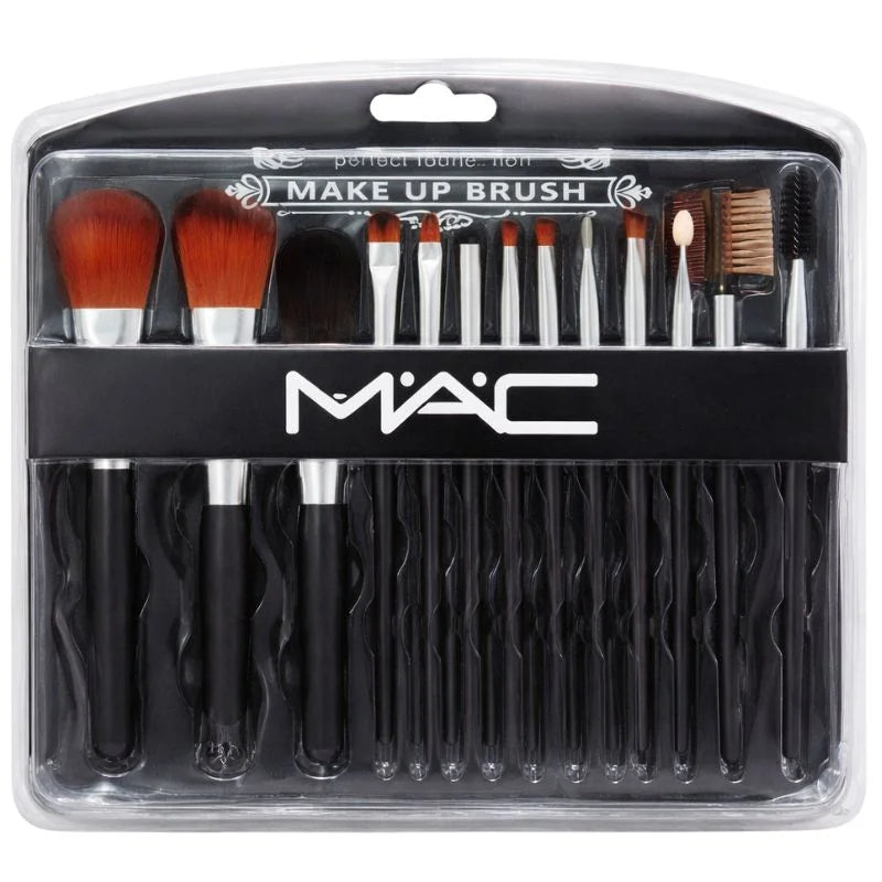 Mac Beauty Makeup Brush Set – 12-Piece Professional Makeup Tool Kit YMDS