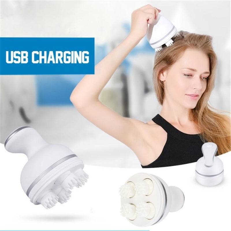 Electric Scalp Massager with 4 Clusters YMDS