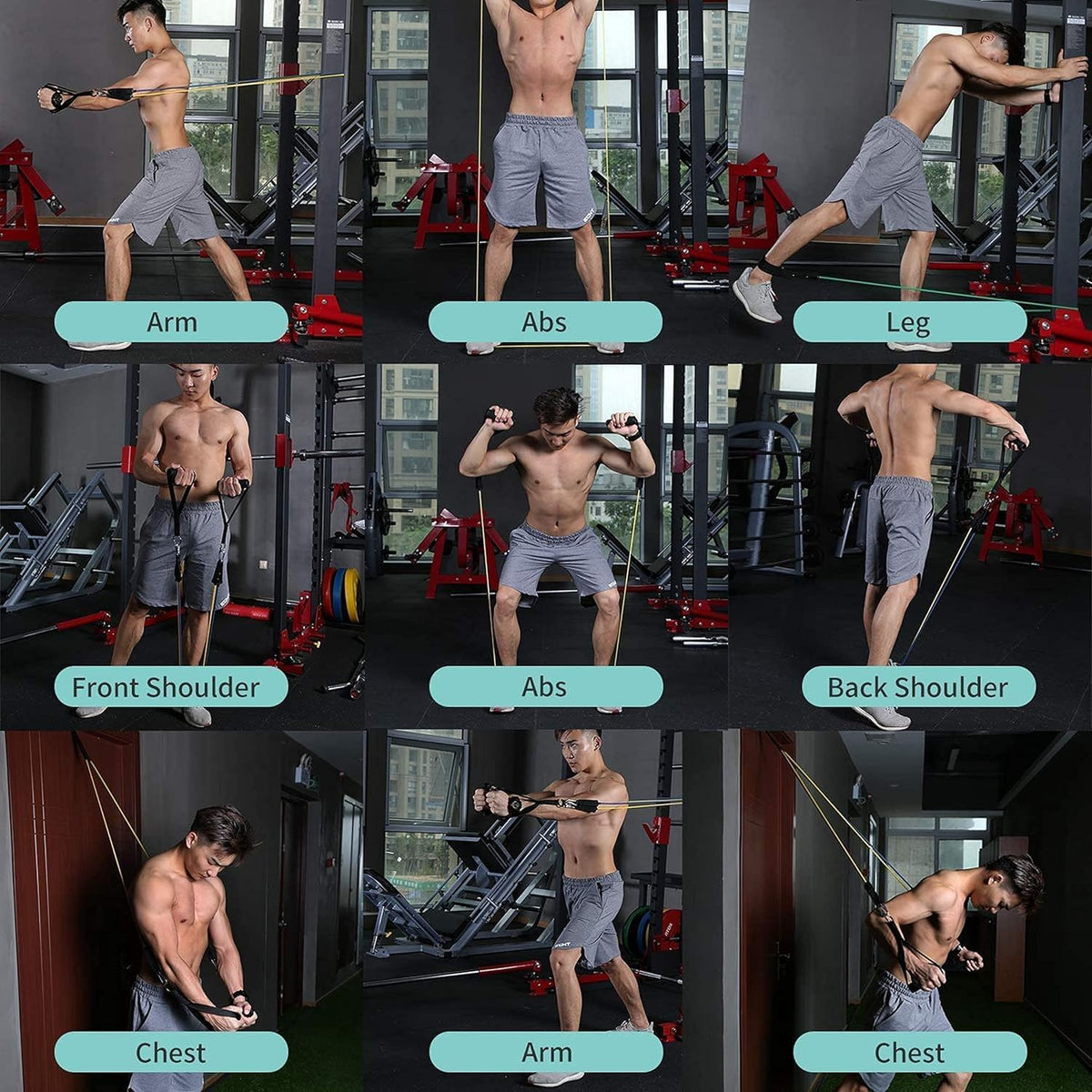 5-in-1 Power Exercise Resistance Band Set YMDS
