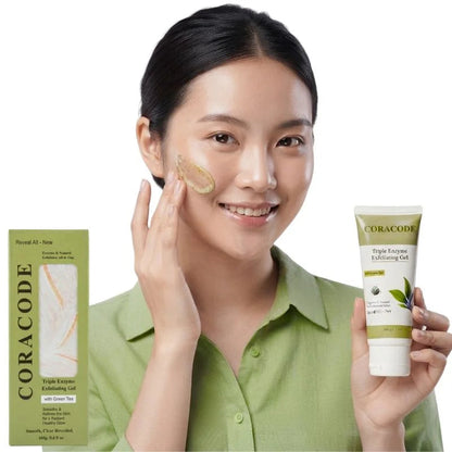 Coracode Triple Enzyme Exfoliating Gel With Green Tea YMDS