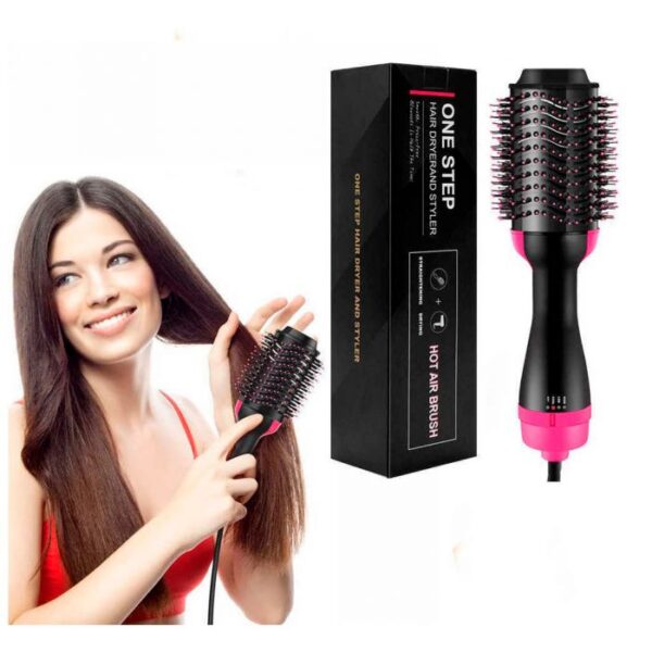 One Step Hot Air Brush | 3-in-1 Dryer, Straightener & Volumizer for Effortless Styling YMDS