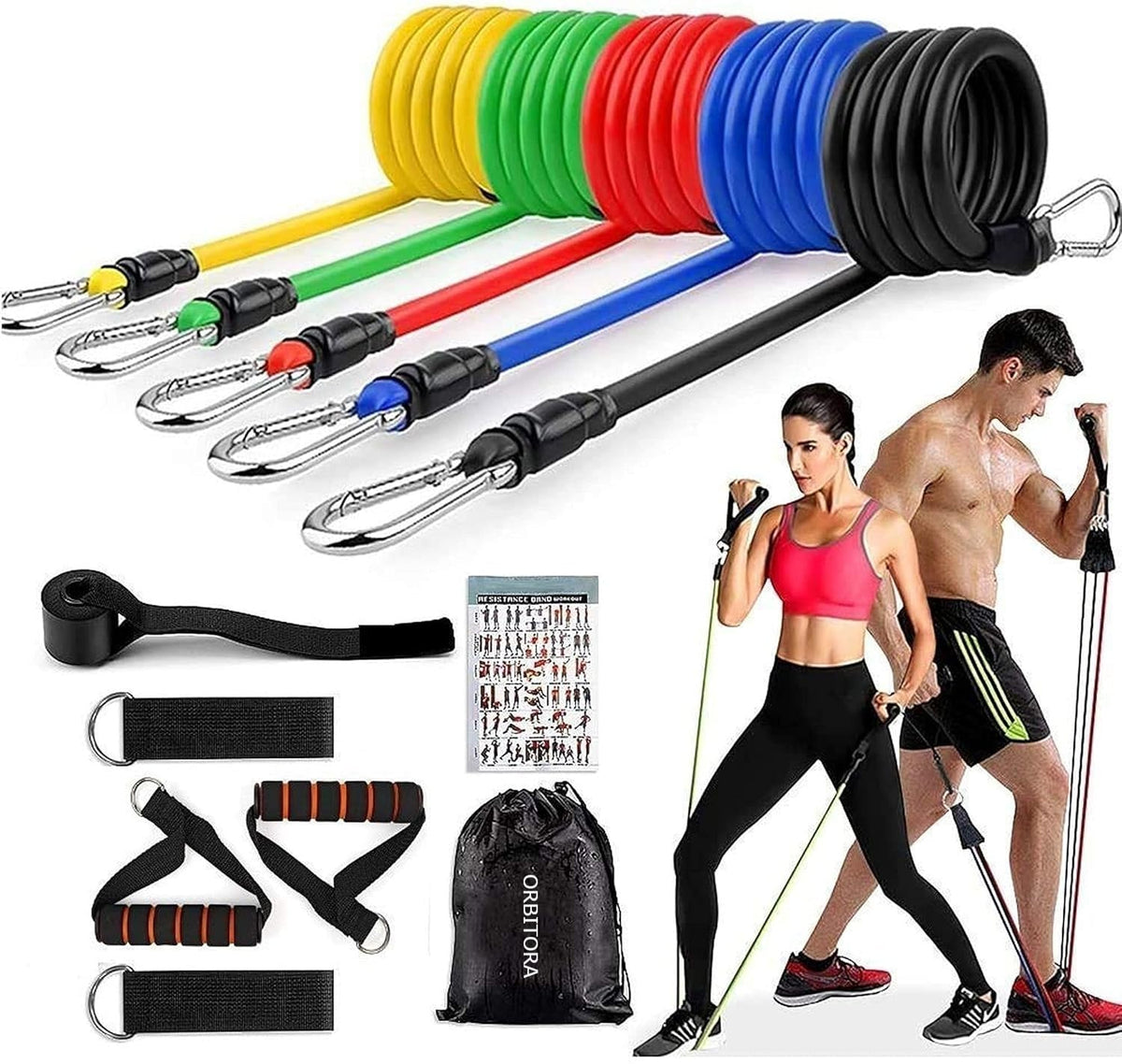 5-in-1 Power Exercise Resistance Band Set YMDS